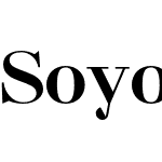 Soyombo Serif