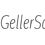 Geller Sans Compressed