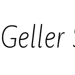 Geller Sans Condensed