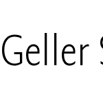 Geller Sans Condensed