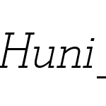 Huni_Stymie Lt BT Italic