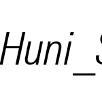 Huni_Swiss 742 LtCn BT Italic