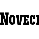 Novecento slab condensed