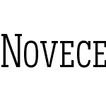 Novecento slab condensed