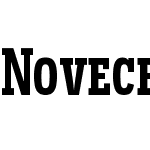 Novecento slab condensed