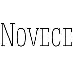 Novecento slab condensed