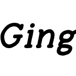 Ginger Typewriter