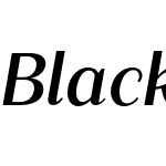 Blacker Sans Text