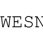 WESNDW+CourierNewPSMT