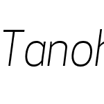 Tanohe Sans