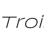 Trois Mille Extralight Italic