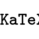 KaTeX_Typewriter