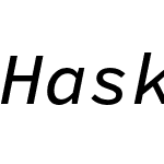 Hasklug Nerd Font Mono