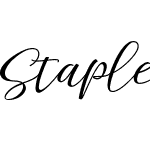 Staples Calligraphy