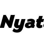 Nyata-ExtraboldItalic