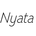 Nyata-ExtraLightItalic