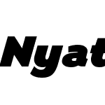 Nyata-HeavyItalic