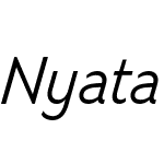 Nyata-LightItalic