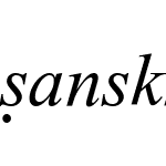 Sanskrit Times Italic