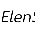 ElenSans-SemiLightItalic