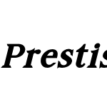 PrestissimoClassySerif