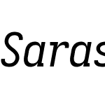 Sarasa Fixed Slab J
