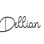 Dellian handrwitten font