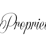 Proprietor Script