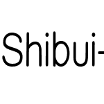 Shibui-MediumCondensed