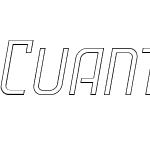 Cuantica Outline Italic