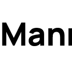 Manrope