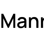 Manrope