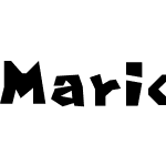 Mario Kart Position Font