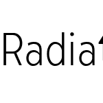 RadiateSans-LightCondensed