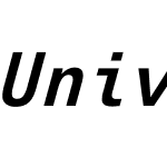 Univers Next Typewriter