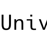 Univers Next Typewriter