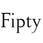 Fipty Serif