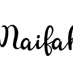 Naifah Handwriting