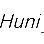 Huni_Swiss 742 Lt BT Italic