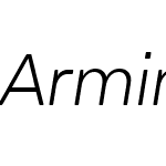 ArminSoft-UltraLightItalic