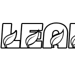 LEAFCOOUTLINE-HeavyItalic