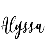 Alyssa Calligraphy