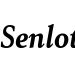 Senlot Serif