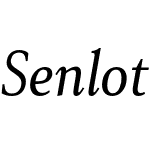 Senlot Serif