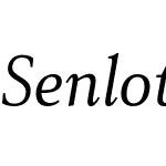 Senlot Serif