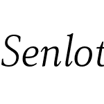 Senlot Serif