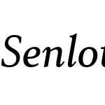 Senlot Serif