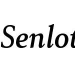 Senlot Serif