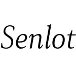 Senlot Serif