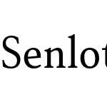 Senlot Serif